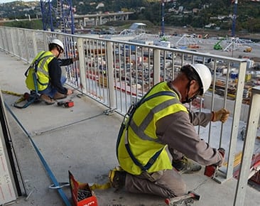 Installation/pose de garde-corps