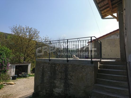 Garde corps de terrasse dans l'ain (01)