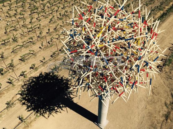 Réalisation d'un Arbre Mikado Tree aux Etats-Unis