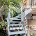 Escalier extérieur 1/4 tournant sur-mesure en acier proche de Lyon (69)
