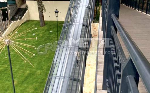 Habillage de l'Escalator WALLACE au Quartier de la Défense, Paris