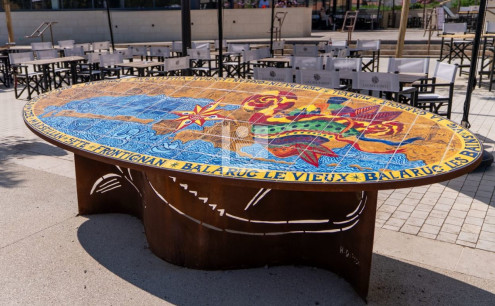 Table de désorientation en acier CORTEN – Frontignan (34)