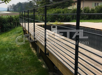 Garde-corps de terrasse sur mesure proche de Lyon (69)