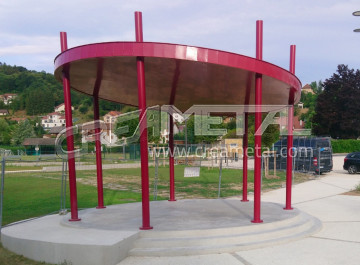 Kiosque en acier sur mesure proche de Grenoble (38)