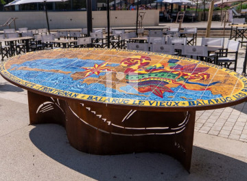 Table de désorientation en acier CORTEN – Frontignan (34)