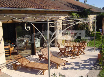 Pergola metallique, pergola aluminium, pergola murale, pergola fer