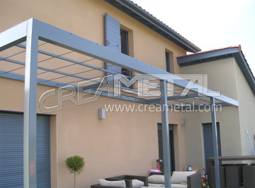 Pergola terrasse en aluminium proche de Mâcon (71)