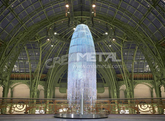 Installation de l'oeuvre SWAROVSKI - FIAC à Paris
