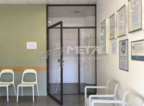 Verrière intérieure sur-mesure en Acier à Fontaine-Saint-Martin (69)