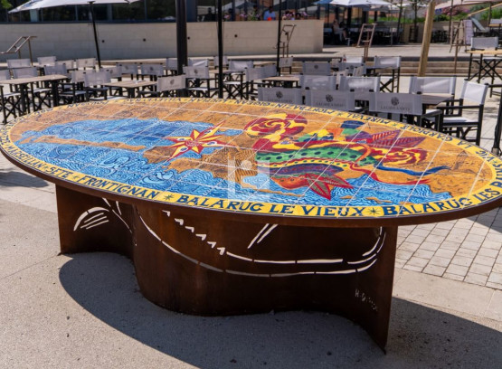 Table de désorientation en acier CORTEN – Frontignan (34)