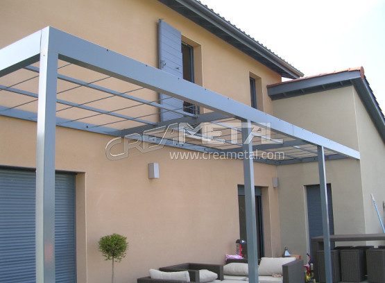 Pergola terrasse en aluminium proche de Mâcon (71)