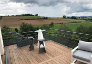 Création d'une terrasse extérieure en acier proche de Lyon (69)