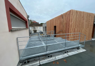 Escalier extérieur de secours sur-mesure en acier à Toulouse (31)