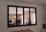 Verrière intérieure sur-mesure en acier à Montmerle-sur-Saône (01)