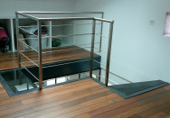 Escalier Intérieur 1/4 tournant sur-mesure en acier dans le 01 