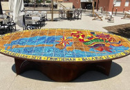 Table de désorientation en acier CORTEN – Frontignan (34)