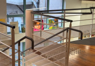 Escalier 1/4 tournant – Médiathèque Montmerle
