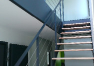 Escalier droit design installé à Belleville 69220 