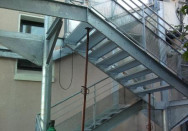 Escalier issue de secours/ métallerie extérieur en acier à Lyon (69)